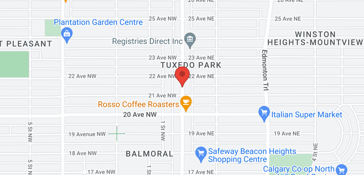map of 2215 Centre ST N